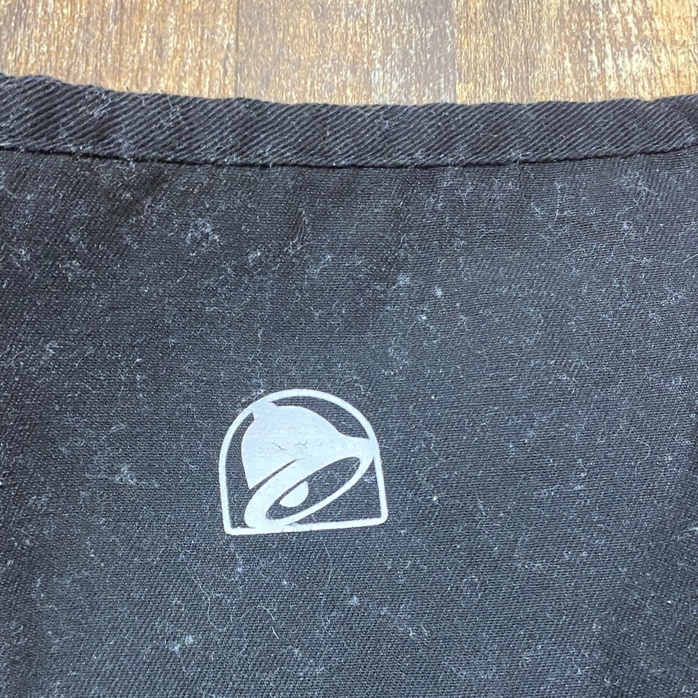 Bundle of 2 Black 1/2 Apron with Taco Bell Logo crafting cooking kitchen wear - Picture 3 of 3